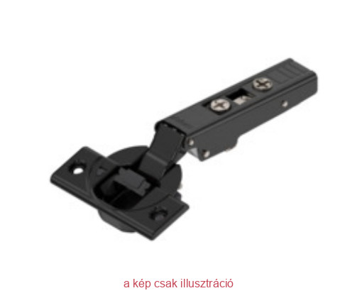 BLUM CLIP Top BLUMOTION kivetőpánt ráütődő fékes 110° Onyx fekete 71B3550 ONS