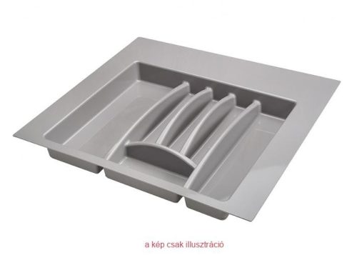 Evőeszköztartó, méretre vágható 600mm szürke