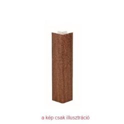 Lábazati takaró sarok 90° inox 120mm kül-bel