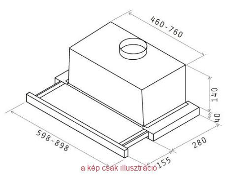 Páraelszívó ELICA Elite14 plus, inox, C energiaosztály