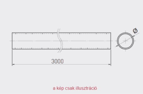 GTV Kerek Mándlirúd 25x3000mm RR-250830H01
