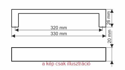 Fogantyú UA59-320-G007 ELOX