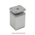Bútorláb 80mm inox DN-027