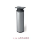 Műanyag bútorláb 200mm szálcsiszolt alu