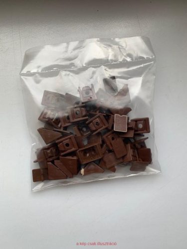 Műanyag sarok 18 mm barna 25 db