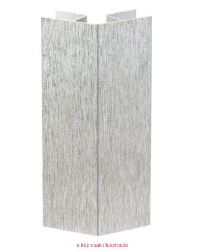 Lábazati takaró uni. sarok külső- belső inox 100mm