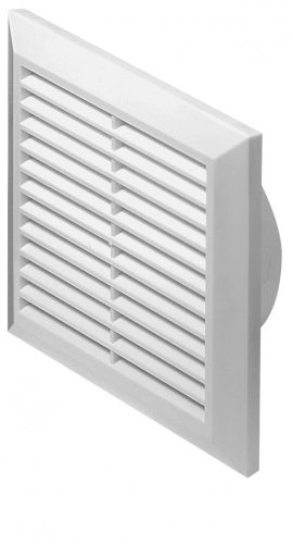 Szellőzőrács T27 150mm rovarhálóval