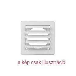   Szellőzőrács T79 négyszögletes, gravitációs zsaluval,150-es csőcsonkkal 190x190