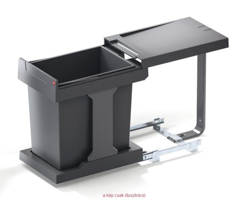 HAILO egyrészes hulladéktároló 20L 400mm ajtóhoz nem  rögzíthető