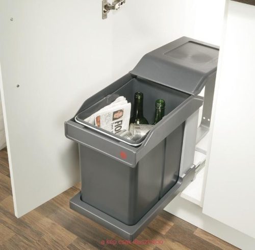 HAILO egyrészes hulladéktároló 20L 400mm ajtóhoz nem  rögzíthető