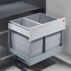   HAILO két rekeszes hulladéktároló 12+18L 600 mm előlap nélkül