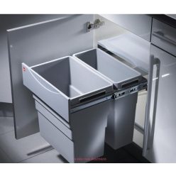   HAILO két rekeszes hulladéktároló/szemetes 19+30L 500mm előlap nélkül