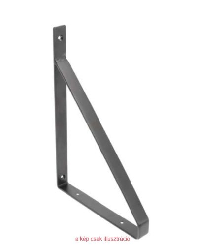 Polctartó GTV GINO 300x220mm matt fekete