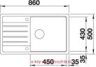 Gránit mosogató Blanco Legra XL 6S SG fekete