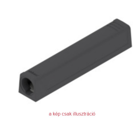 BLUM Tip-On hosszított egyenes adapter fekete 956A1201