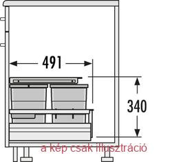 HAILO Separato K900 2x18+2x8l 860x491x340