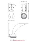 Fémbútorláb ATM DN-750 G2 120mm króm
