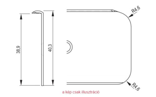 ATM Munkalap réskitöltő 38-as inox