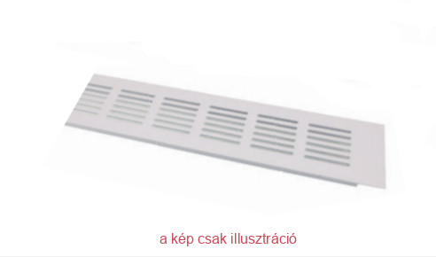 ATM Szellőzőrács 80x250mm fehér