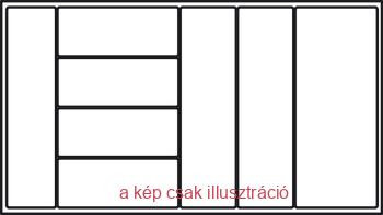 Evőeszköztartó 900mm fehér