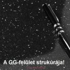 K218- GG A90 Fekete Androméda fényes asztallap 900 mm