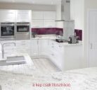 K217- GG A90 Fehér Androméda fényes asztallap 900 mm