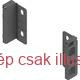 BLUM MERIVOBOX Fa hátfalrögzítő, magassága M (108mm), jobb+bal