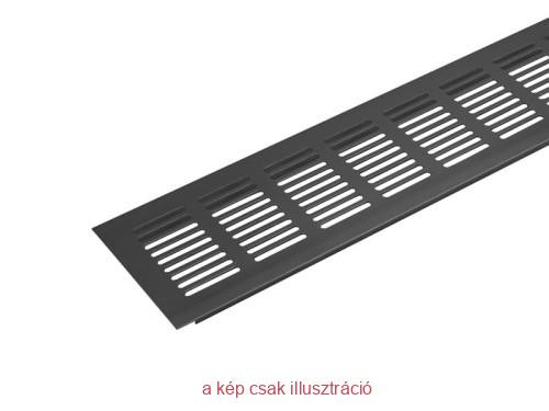 ATM Szellőzőrács 80x250mm fekete