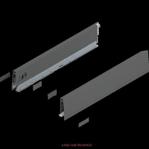 BLUM MERIVOBOX káva, magassága M (91 mm), NH=270 mm, jobb+bal  orion szürke