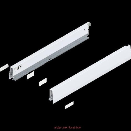 BLUM MERIVOBOX káva, magassága N (68.5 mm), NH=500 mm, jobb+bal fehér