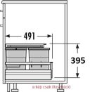 HAILO Separato K600 20+20L 557x491x430