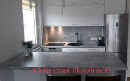 4298 - UE  Világos beton matt asztallap 900 mm