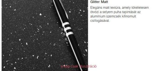 K218-GM Fekete Andromeda matt asztallap 900mm