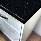 K218-GM Fekete Andromeda matt asztallap 900mm