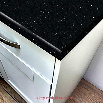 K218-GM Fekete Andromeda matt asztallap 900mm