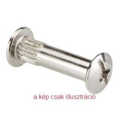 Bútor összehúzó M4 29-42mm nikkel 15874 100mm
