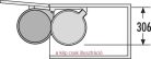 HAILO AS Mono 20l inox/fekete 400mm