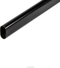 Ovál Mándlirúd 30x15x3000mm  fekete