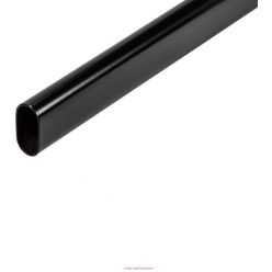Ovál Mándlirúd 30x15x3000mm  fekete