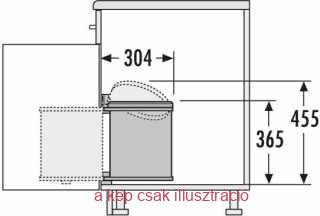 HAILO AS Mono 15l inox/fekete 400mm