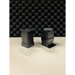 Fém szekrényláb 40X40X80mm fekete