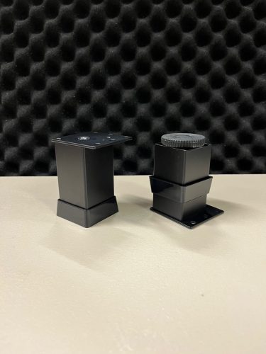 Fém szekrényláb 40X40X80mm fekete
