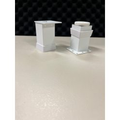 Fém szekrényláb 40X40X80mm fehér