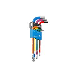 Imbuszkészlet 9db színkódos 1,5-10mm
