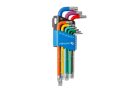 Torxkészlet 9db színkódos T10-T50