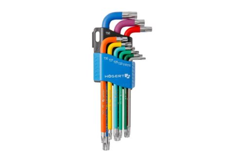 Torxkészlet 9db színkódos T10-T50