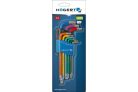 Torxkészlet 9db színkódos T10-T50