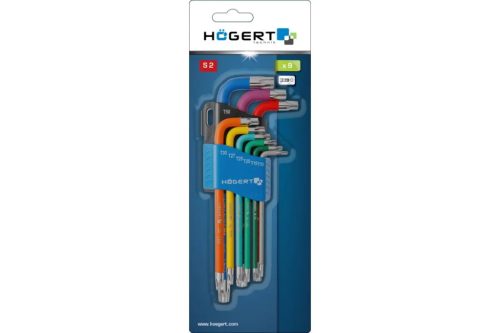 Torxkészlet 9db színkódos T10-T50